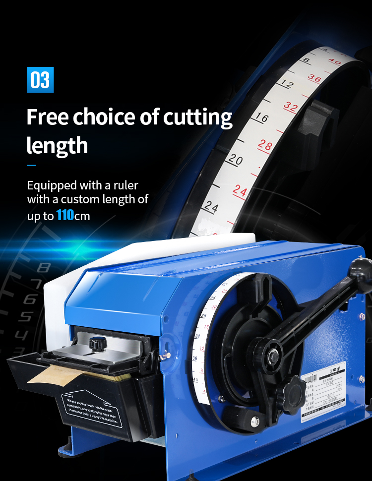 Manual Water Activated Gum Kraft Paper Tape Dispenser FX800 from China